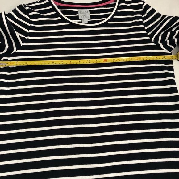 Paraphrase navy and white striped long sleeve dress - Picture 8 of 8